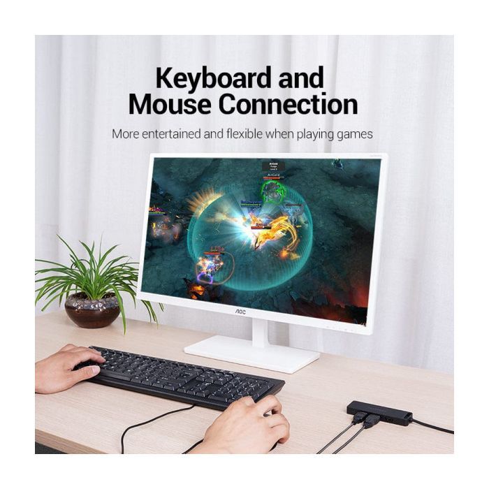 Концентратор Vention USB 2.0 to 4xUSB 2.0 black (CHMBB) зображення 6