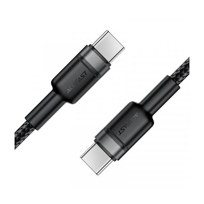 Дата кабель USB-C to USB-C 1.2m 60W black Acefast (6974316285137) изображение 2