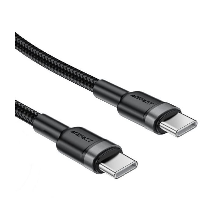 Дата кабель USB-C to USB-C 1.2m 60W black Acefast (6974316285137) изображение 3
