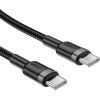 Дата кабель USB-C to USB-C 1.2m 60W black Acefast (6974316285137) изображение 3