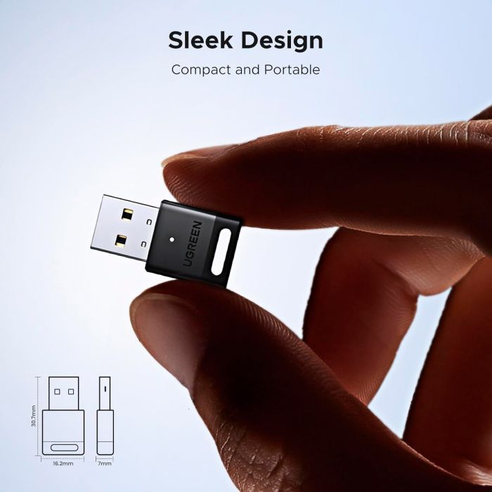 Bluetooth-адаптер Ugreen USB Bluetooth 5.4 CM748 Black (45134) изображение 5
