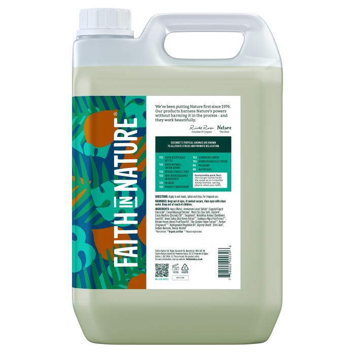 Жидкое мыло Faith in Nature Натуральное С кокосом 5 л (708002900396) изображение 2