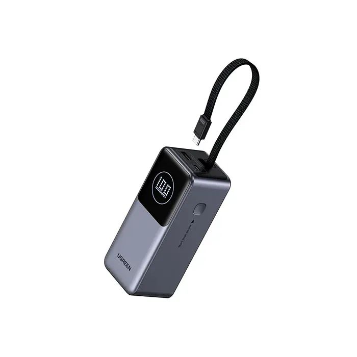 Батарея универсальная Ugreen 20000mAh 130W Nexode Smart Display with Built-in Cable (PB723 55365B)