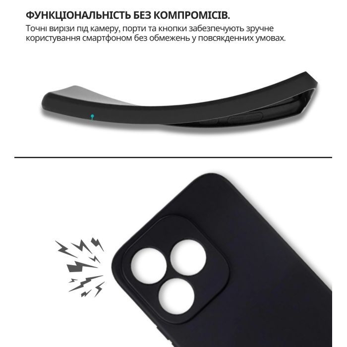 Чохол до мобільного телефона BeCover silicone Honor 400 Lite Black (714939) зображення 5