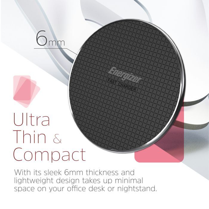 Зарядний пристрій Energizer Qi 15W wireless WCP107 black (WCP107) зображення 8