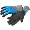 Захисні рукавиці Hoegert FILS HT5K764-9 з спіненим нітрилом 3/4 блакитні, 9 (HT5K764-9)