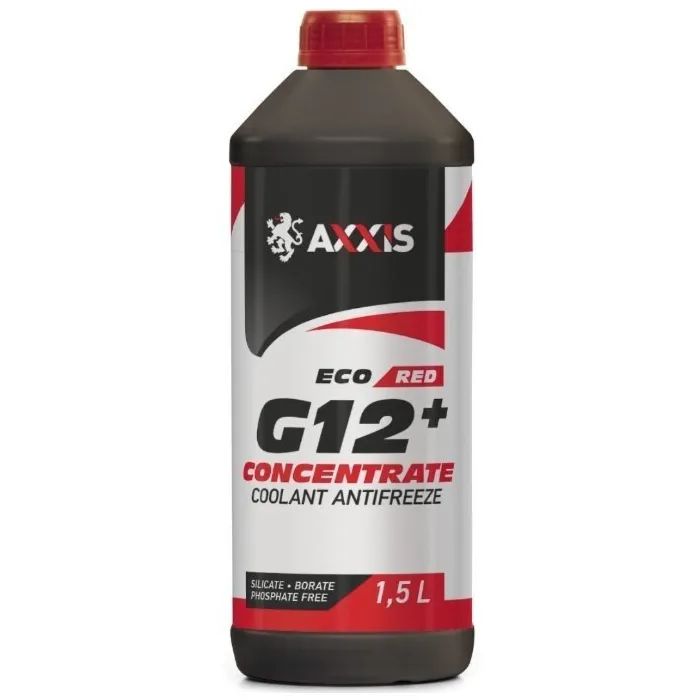 Антифриз AXXIS ECO-80C RED G12+ 1,5л (AX-P999-G12R ECO 1,5)