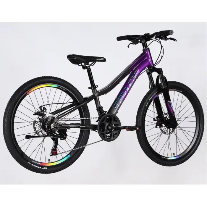 Велосипед Space 24" IZIDA DD FR рама-11" AL 2026 рожево-білий (OPS-SP-24-084) изображение 3