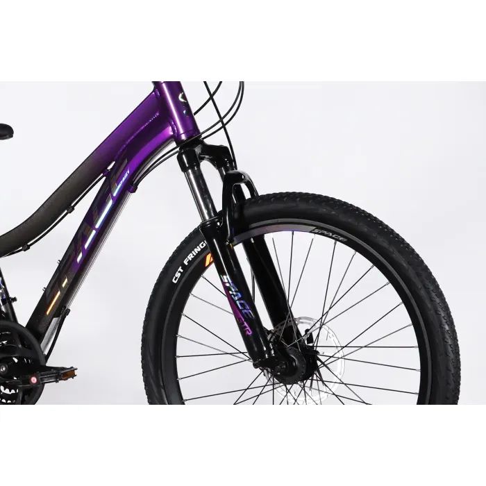 Велосипед Space 24" IZIDA DD FR рама-11" AL 2026 рожево-білий (OPS-SP-24-084) изображение 4