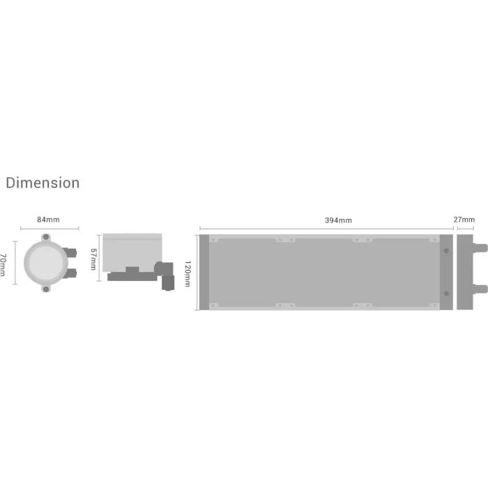 Система рідинного охолодження PcCooler DA360 Pro ARGB BK зображення 9
