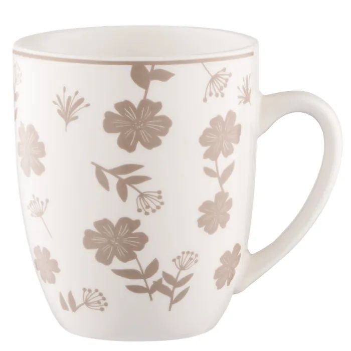 Чашка Ardesto Ravenna, 360мл, порцеляна, біло-бежевий (AR1336R)