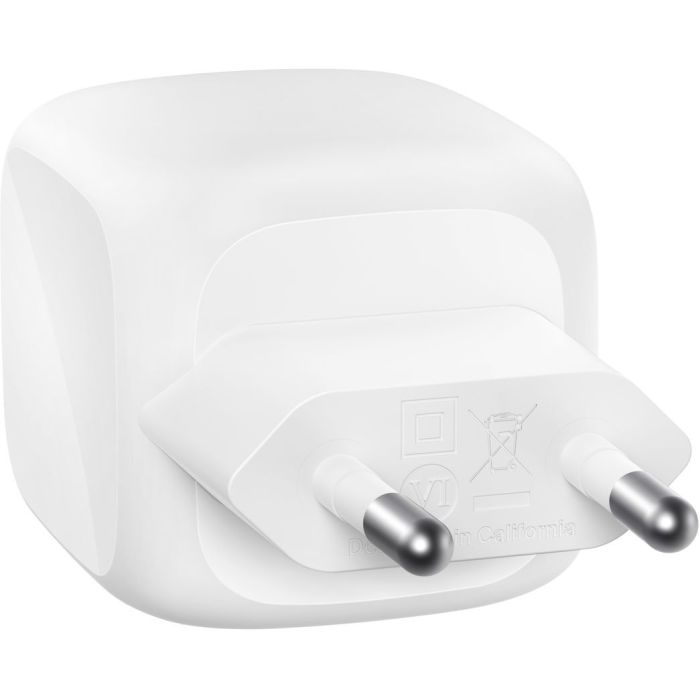 Зарядное устройство Belkin 2xUSB-C PD50W GaN PPS white (WCH019KQWH) изображение 2