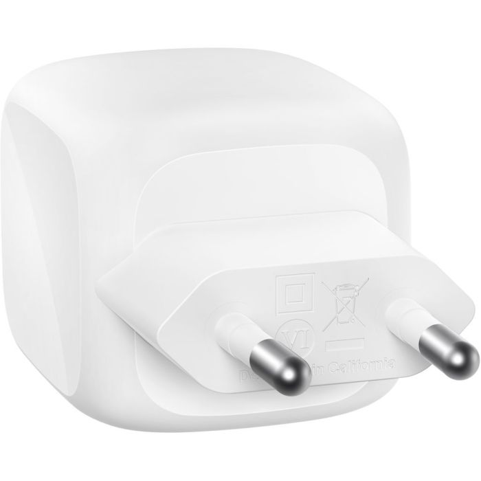 Зарядное устройство Belkin 2xUSB-C PD50W GaN PPS white (WCH019KQWH) изображение 4