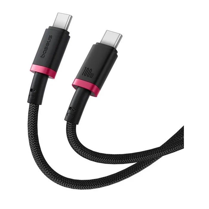 Дата кабель USB-C to USB-C 2.0m 100W Dura Series black red Baseus (P10377803U01-03) зображення 3
