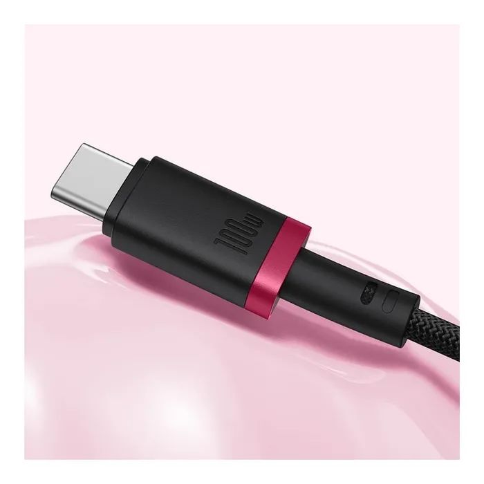 Дата кабель USB-C to USB-C 2.0m 100W Dura Series black red Baseus (P10377803U01-03) зображення 6