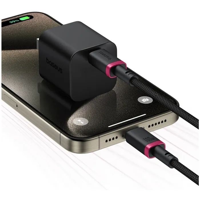 Дата кабель USB-C to USB-C 2.0m 100W Dura Series black red Baseus (P10377803U01-03) зображення 7