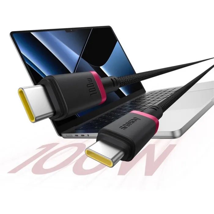 Дата кабель USB-C to USB-C 2.0m 100W Dura Series black red Baseus (P10377803U01-03) зображення 8