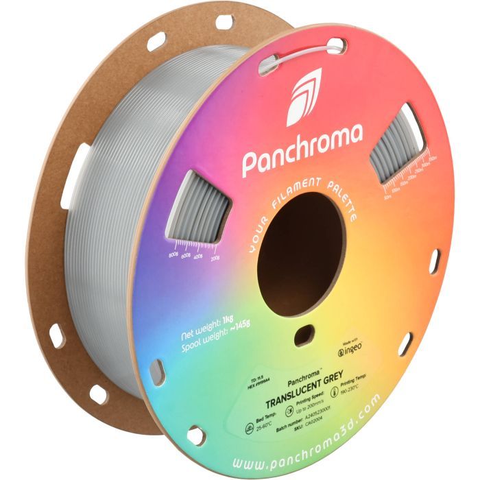 Пластик для 3D-принтера Polymaker PLA PANCHROMA TRANSLUCENT 1,75mm 1kg GREY (CA02004)