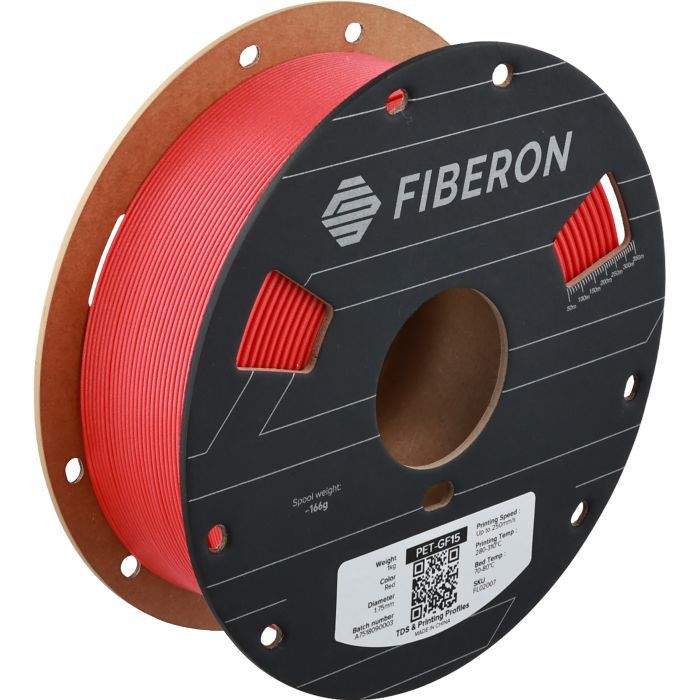 Пластик для 3D-принтера Polymaker Fiberon PET-GF15 1,75mm 0,5kg RED (FL02007)