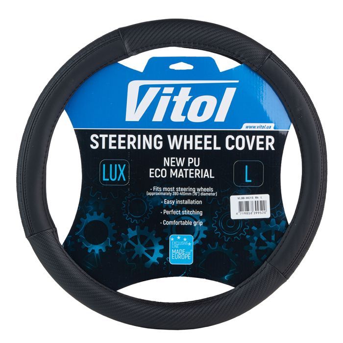 Чохол на руль VITOL М чорн (VLOD-HC15 Bk M)