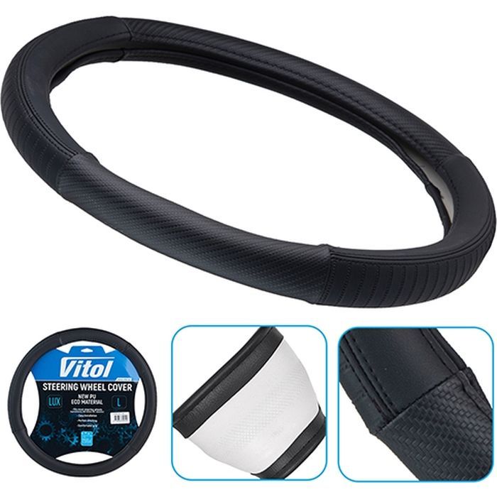 Чохол на руль VITOL М чорн (VLOD-HC15 Bk M) зображення 5