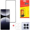 Стекло защитное Dengos Xiaomi Redmi Note 14 Pro 4G / 5G + camera protection Black (DG-TGSCP-09)