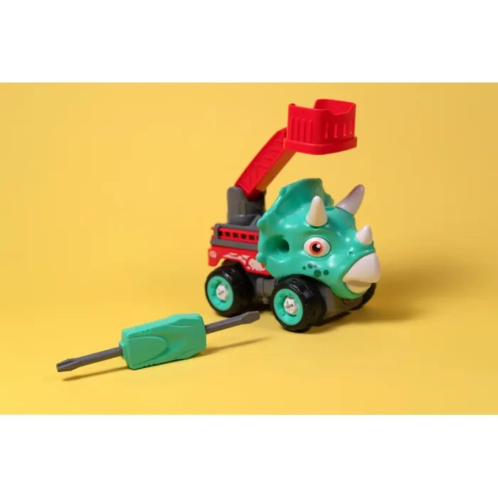 Конструктор Otamanko Машинка-конструктор Трицератопс пожарная лестница Голубой/красный (OTA-114TS) изображение 3