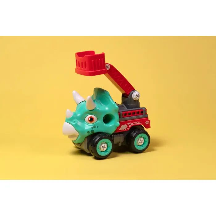 Конструктор Otamanko Машинка-конструктор Трицератопс пожарная лестница Голубой/красный (OTA-114TS) изображение 5