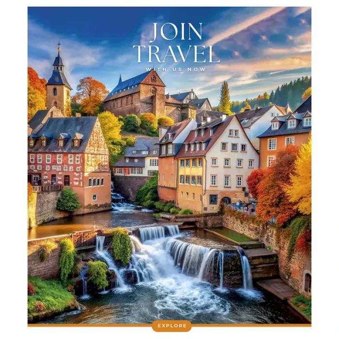 Зошит Школярик Join Travel 96 аркушів клітинка (096-3680K) зображення 2
