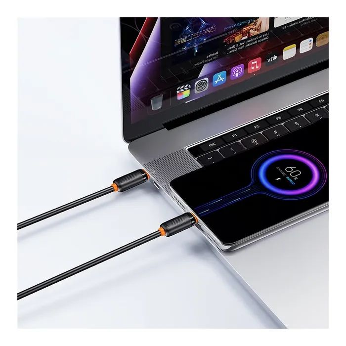 Дата кабель USB-C to USB-C 1.0m 60w black XO (NB-Q302B-CC.black) зображення 4