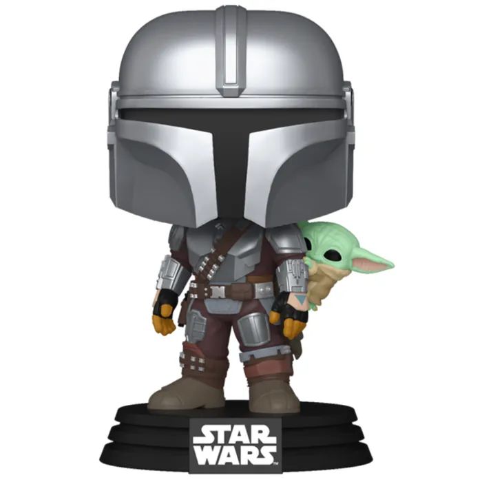 Фигурка Funko Pop серии Мандалорец - Мандалорец из Грога на спине (90443)