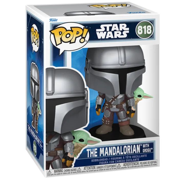 Фигурка Funko Pop серии Мандалорец - Мандалорец из Грога на спине (90443) изображение 2