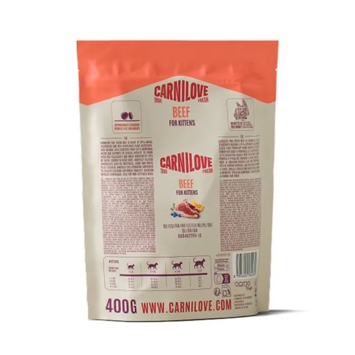 Сухий корм для кішок Carnilove True Fresh Beef Kitten 400 г (8595602582280) зображення 2