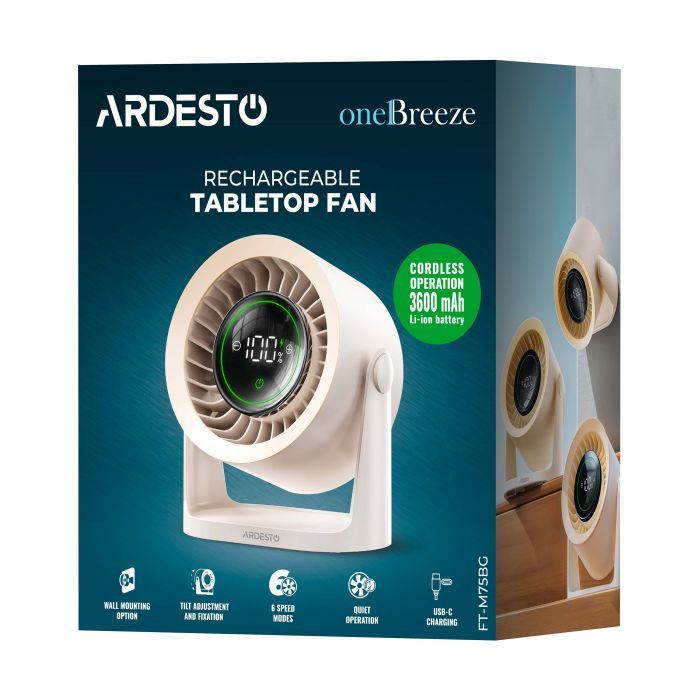 Вентилятор Ardesto FT-M75BG зображення 11