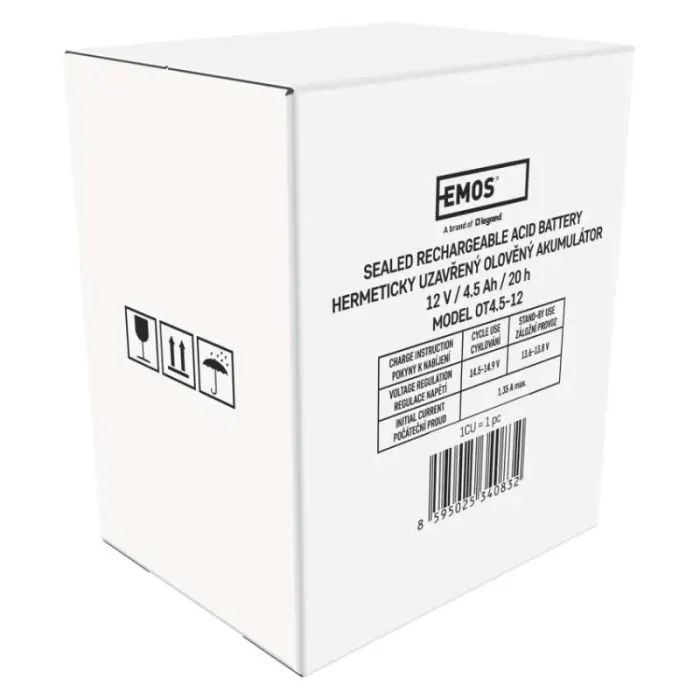 Батарея к ИБП EMOS B9675 AGM 12V 9Ah fast 6,3mm (B9675) изображение 11