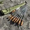 Шампур Metalzavod Набір Ліра 6/1/1 ретро ручка в зеленому чохлі (N6-1-1-SHMP-LIRA-12-RT) изображение 7