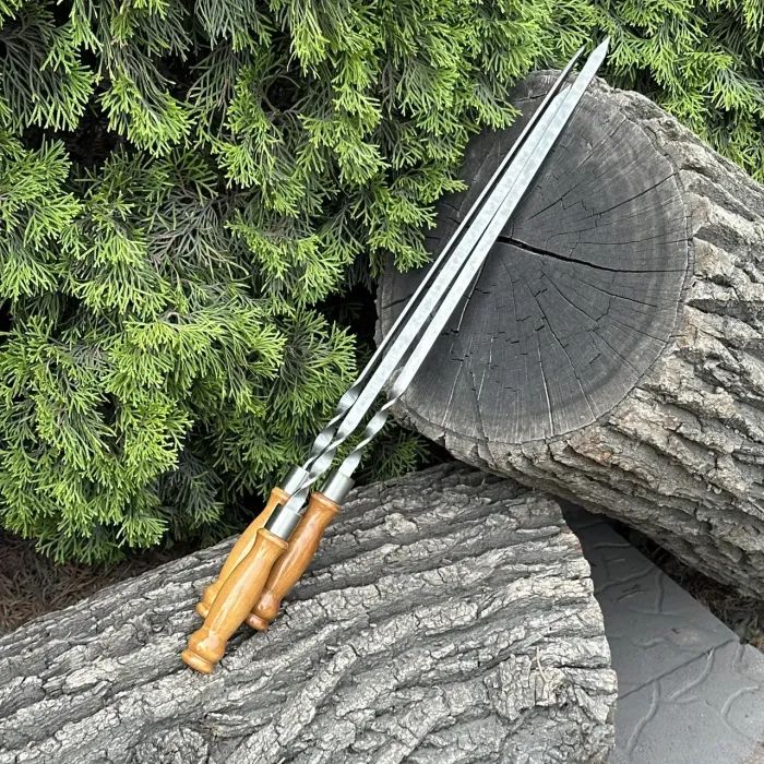 Шампур Metalzavod 630х12х3мм мармуровий (SHMP-DR-630x12x3-MR) изображение 4
