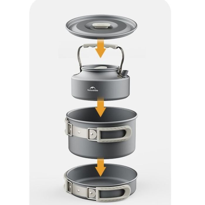 Котел туристичний Naturehike CNK2450CF010 1.7 л алюміній (6976507663342) зображення 4