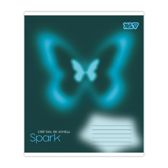 Зошит Yes Magic spark А5 12 аркушів коса лінія (768661) зображення 4
