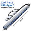 Концентратор Dynamode USB-C + UAB-A to 1xUSB 3.0 + 6xUSB 2.0 gray (DM-UH-701AC) зображення 2