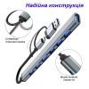 Концентратор Dynamode USB-C + UAB-A to 1xUSB 3.0 + 6xUSB 2.0 gray (DM-UH-701AC) зображення 4