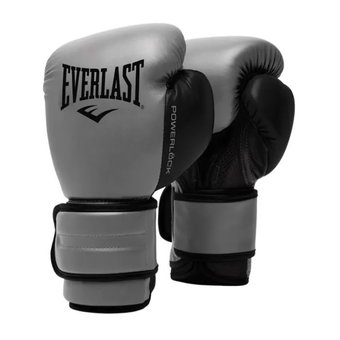 Боксерские перчатки Everlast PowerLock Boxing Training Gloves P00002285 чорний 14 унцій (009283608347)