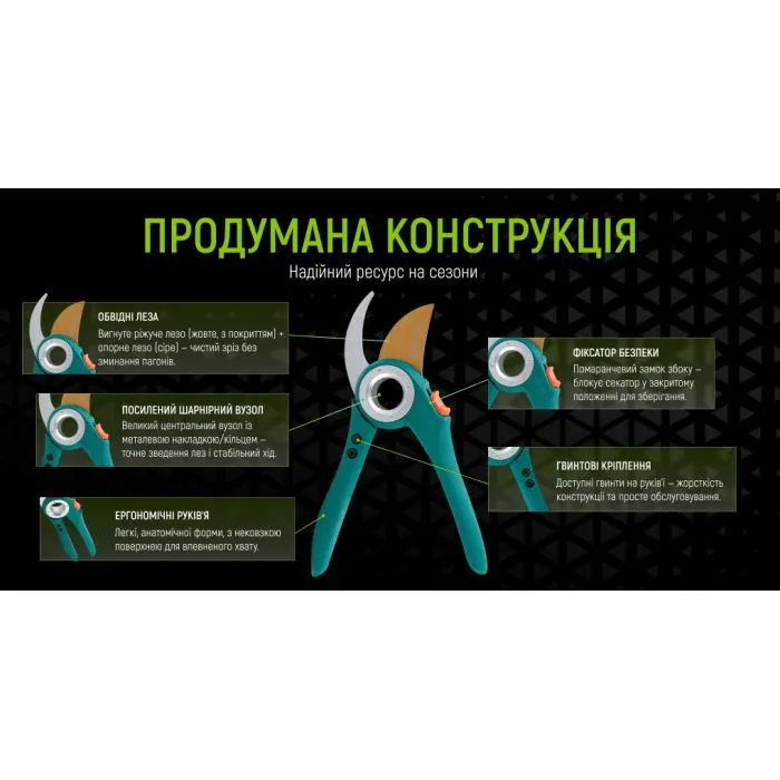 Секатор Alloid Pro, 200мм, лезвие SK5 (PS-200388) изображение 3