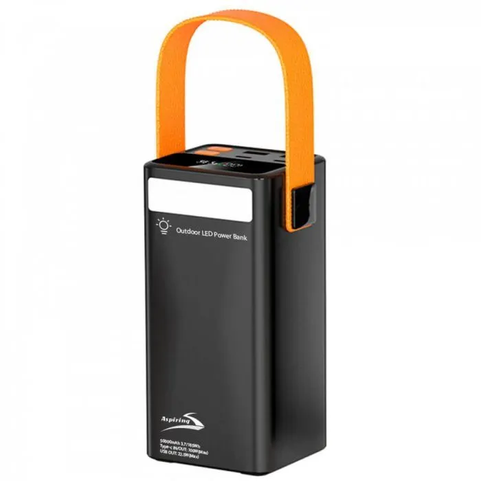 Батарея универсальная Aspiring Vigor 50 50000mAh PD/100W (VTR-PB-V50)