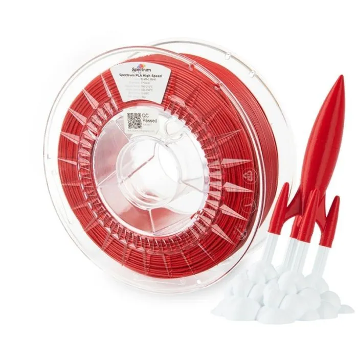 Пластик для 3D-принтера Spectrum PLA HS Premium 1.75mm 1kg Traffic Red (81054) изображение 3