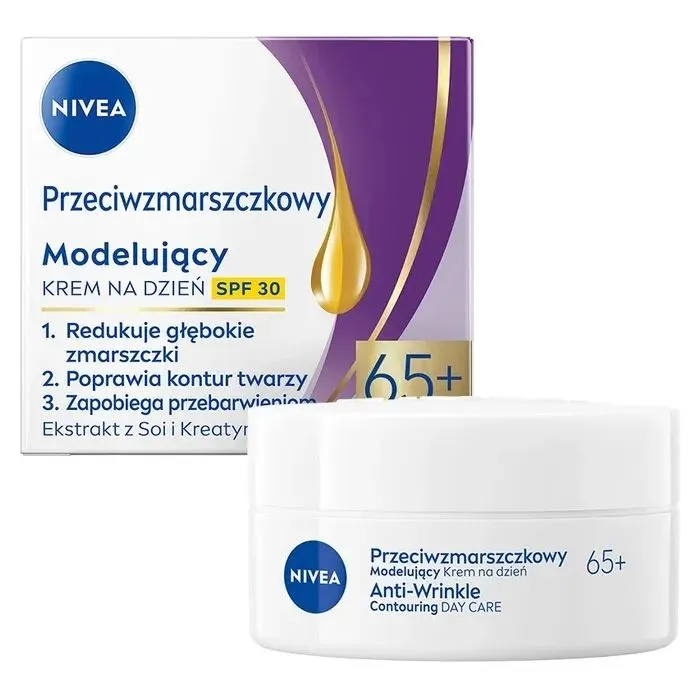 Крем для лица Nivea Anti-Wrinkle Contouring Day Care 65+ SPF30 50 мл (5900017103228)