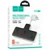 Сетевой фильтр питания HOCO AC12A, 2 роз, 3 USB. USB-C, 30W, 1м, Black (AC12AB) изображение 3