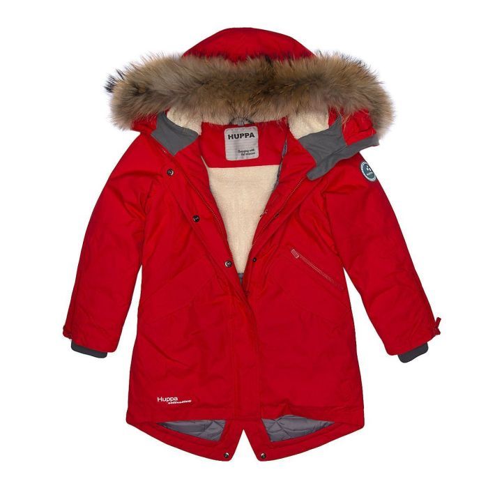 Пальто детское Huppa VIVIAN 1 12490120 красный 70004 128 (4741468795966) изображение 5