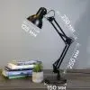Настільна лампа Євросвітло Ridy-027 STD-01 E27 чорна (60191) зображення 7