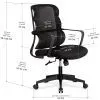 Офісне крісло Mealux Easy Lite Black (HF-L14 F/B) зображення 2